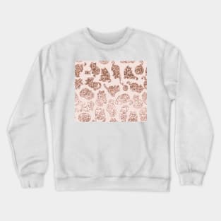 Rose gold glittering kittens Crewneck Sweatshirt